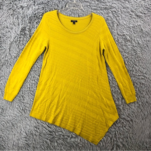 Apt. 9 Sweater Womens Large Striped Asymmetrical Long Sleeve Lightweight 🎃 - Picture 1 of 9